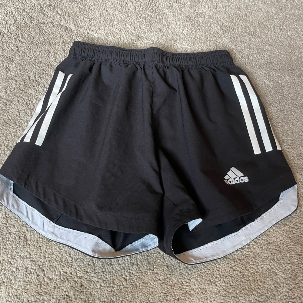 Black adidas shorts